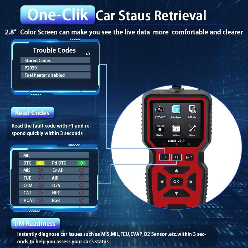Escáner OBD2 para Diagnóstico de Motor del Auto