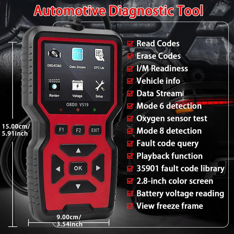 Escáner OBD2 para Diagnóstico de Motor del Auto