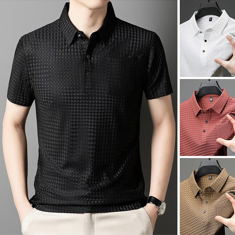 🎉Camisa de manga corta texturizada para hombre🎉