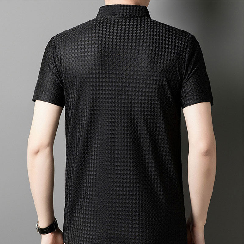🎉Camisa de manga corta texturizada para hombre🎉