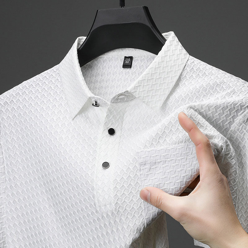 🎉Camisa de manga corta texturizada para hombre🎉