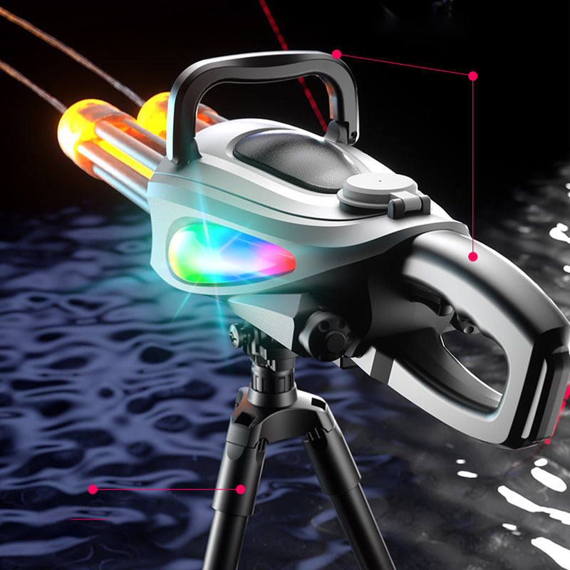 🔫🔥Verano 55% de descuento🤽Pistola de agua eléctrica Gatling de dos cañones