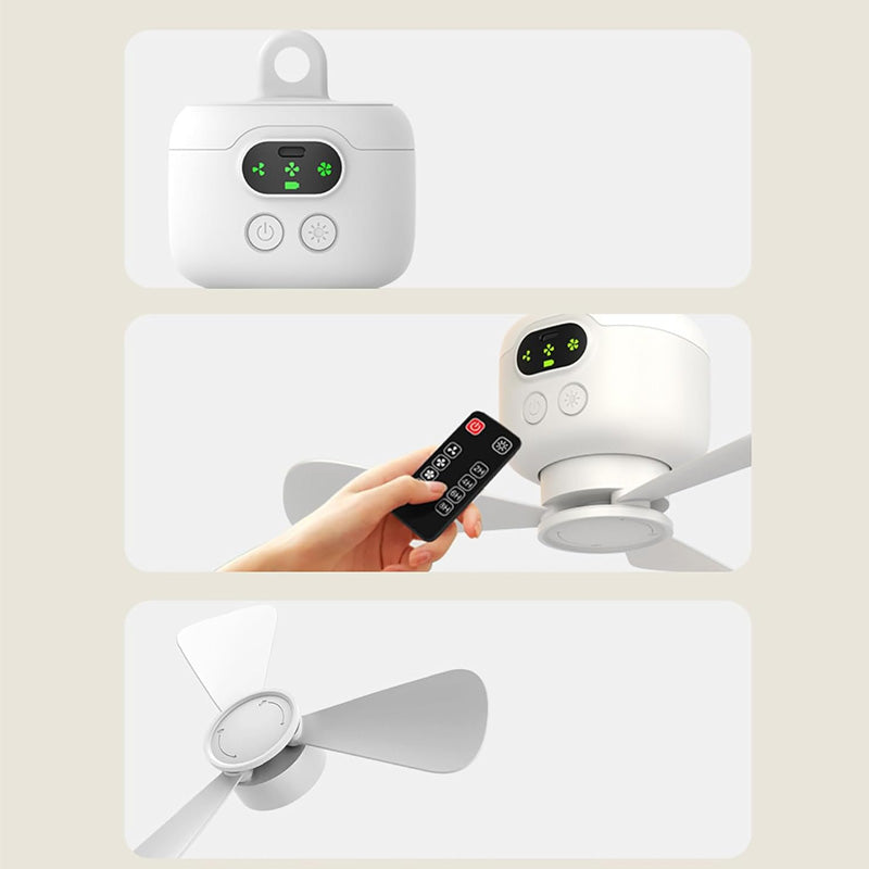 ⏰ ¡Oferta por tiempo limitado: 50% DE DESCUENTO en un ventilador de techo recargable con luces LED! 🌬️✨
