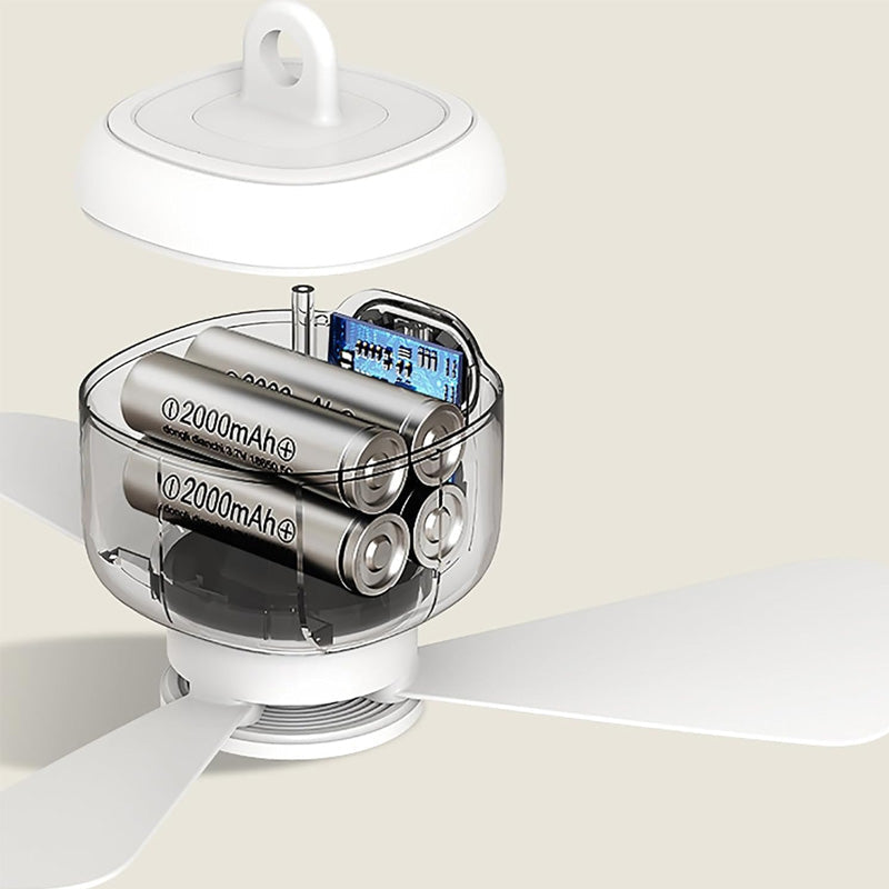 ⏰ ¡Oferta por tiempo limitado: 50% DE DESCUENTO en un ventilador de techo recargable con luces LED! 🌬️✨