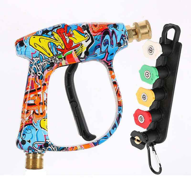 ¡Último día! ¡Date prisa! Pistola hidrolimpiadora con 5 boquillas