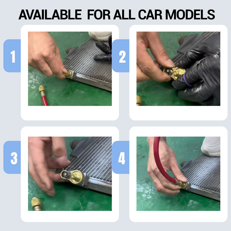 Herramientas para reparar aire acondicionado de automóvil