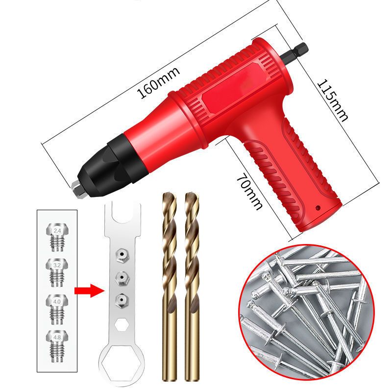 Kit adaptador de cabezal de taladro remachador profesional