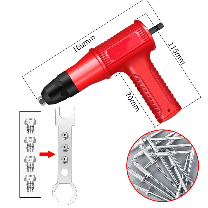 Kit adaptador de cabezal de taladro remachador profesional