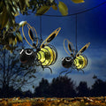🐝 Lámpara colgante con forma de abeja para el jardín, alimentada con energía solar