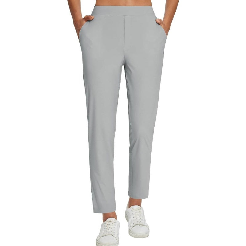 ⏳Oferta Especial por Tiempo Limitado⏰Pantalones Elásticos de Talle Alto para Mujer con Bolsillos con Cremallera