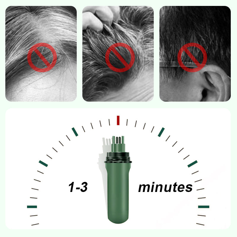 💆‍♀️✨ Lápiz Cubrecanas de Acción Instantánea - Cobertura Natural en 10 Segundos con Fórmula Resistente al Agua para un Look Juvenil 🌟✏️