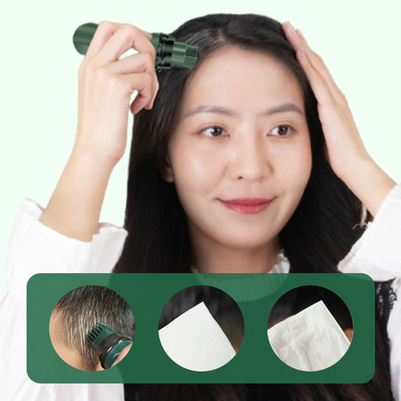 💆‍♀️✨ Lápiz Cubrecanas de Acción Instantánea - Cobertura Natural en 10 Segundos con Fórmula Resistente al Agua para un Look Juvenil 🌟✏️