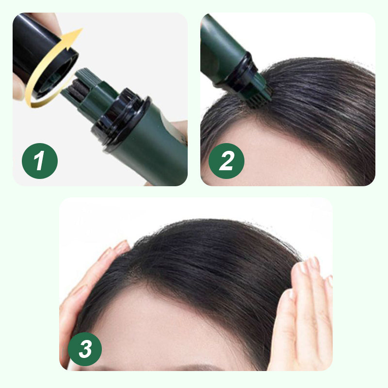 💆‍♀️✨ Lápiz Cubrecanas de Acción Instantánea - Cobertura Natural en 10 Segundos con Fórmula Resistente al Agua para un Look Juvenil 🌟✏️