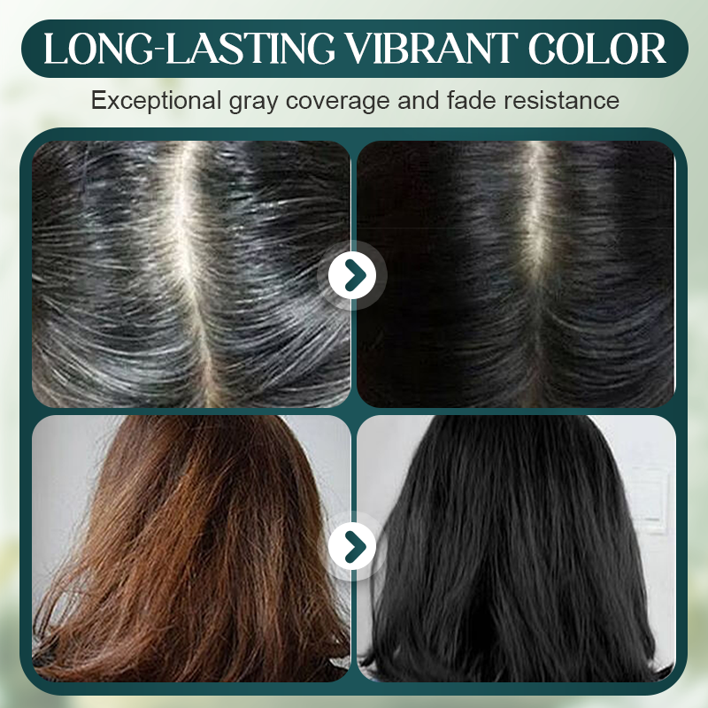 💇‍♀️ ¡COMPRA 2 LLEVA 1! 🌈 Set de Tintes para el Cabello de Larga Duración - Cobertura de Canas sin Dañar el Cuero Cabelludo ✨🧴