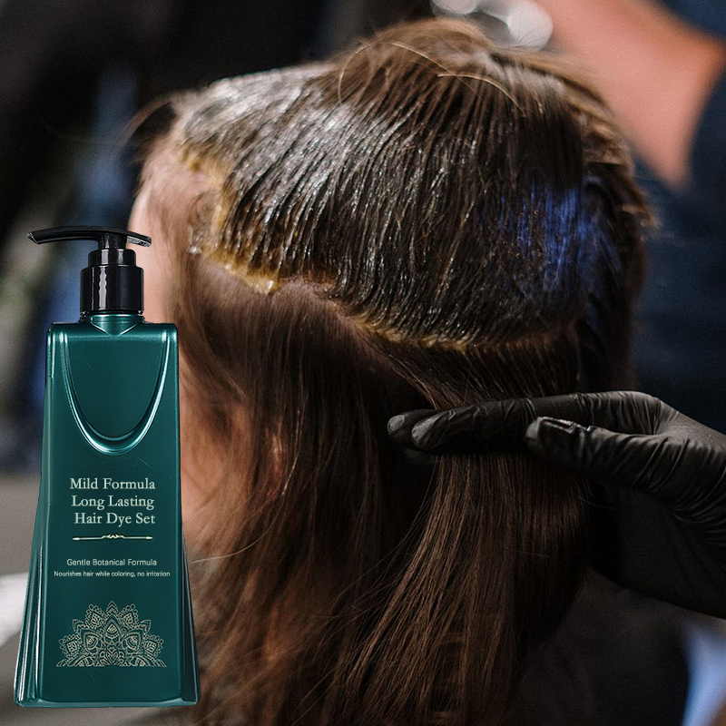 💇‍♀️ ¡COMPRA 2 LLEVA 1! 🌈 Set de Tintes para el Cabello de Larga Duración - Cobertura de Canas sin Dañar el Cuero Cabelludo ✨🧴