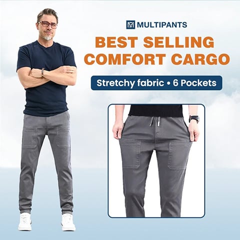 💥🥰 Multipantalones – Pantalones Cargo Duraderos, Multibolsillos y Superelásticos