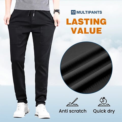 💥🥰 Multipantalones – Pantalones Cargo Duraderos, Multibolsillos y Superelásticos