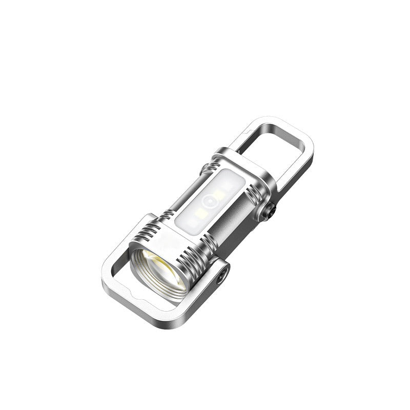 Mini llavero linterna multifuncional con clip