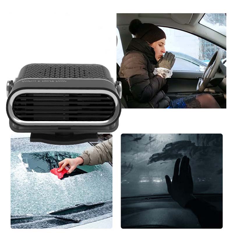 🔥 ¡50% DE DESCUENTO! ✨ Calentador Portátil para Coche 2 en 1 - Rotación 360° y Doble Voltaje (12V/24V) para Descongelación y Calefacción Rápidas 🚗❄️