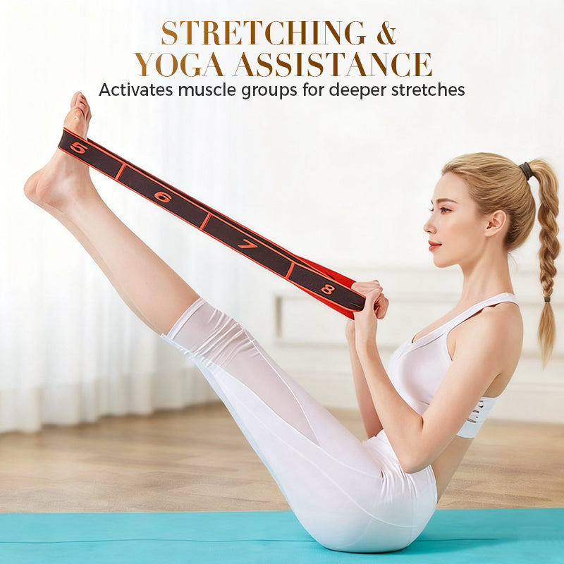 💪🔥 Banda de Resistencia Elástica Multifuncional – Ideal para Fitness, Yoga y Estiramientos 🧘‍♀️✨