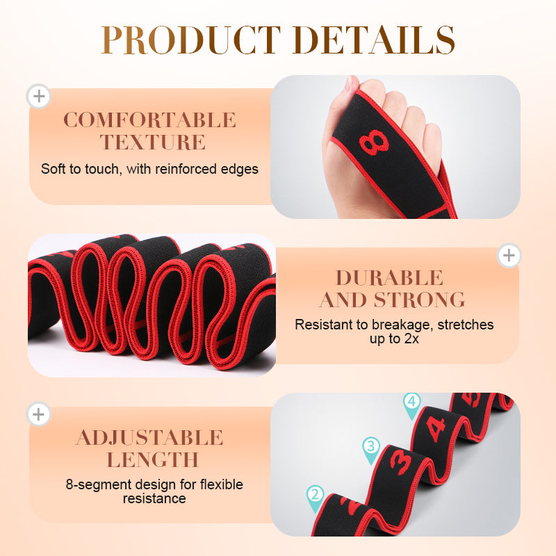 💪🔥 Banda de Resistencia Elástica Multifuncional – Ideal para Fitness, Yoga y Estiramientos 🧘‍♀️✨