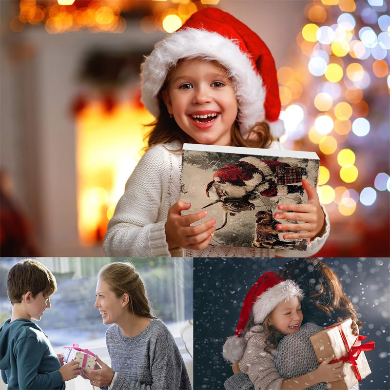 🎄¡Rebajas de Navidad! 50% de descuento🎉 Calendario de Adviento con diseño de vaca escocesa