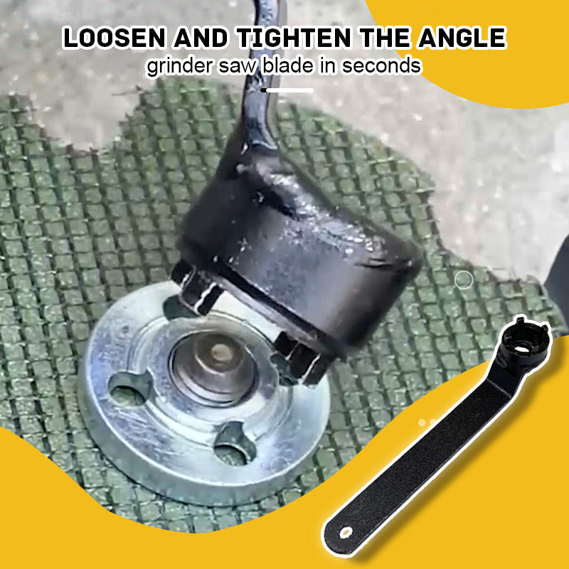 🔧 ¡COMPRA 1 LLEVA 2! ✨ Llave de Ajuste para Amoladora Angular de 4 Garras - Diseño Antideslizante con Almohadillas Protectoras para un Apriete Seguro 🛠️🔒