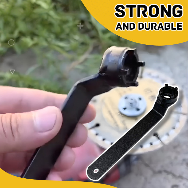 🔧 ¡COMPRA 1 LLEVA 2! ✨ Llave de Ajuste para Amoladora Angular de 4 Garras - Diseño Antideslizante con Almohadillas Protectoras para un Apriete Seguro 🛠️🔒