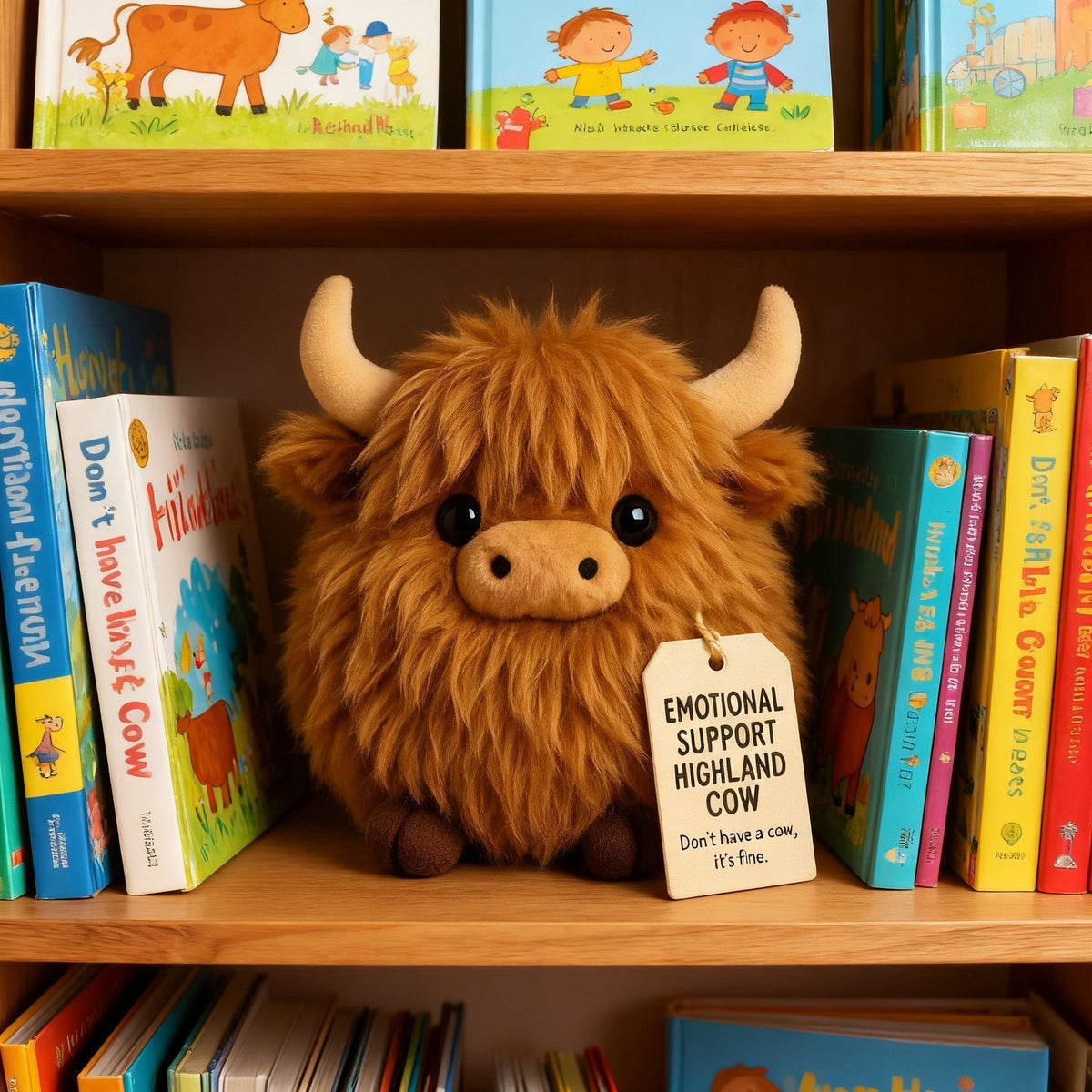 🎅¡Preventa navideña con un 50% de descuento!🎁 Peluche de vaca escocesa de apoyo emocional🎉