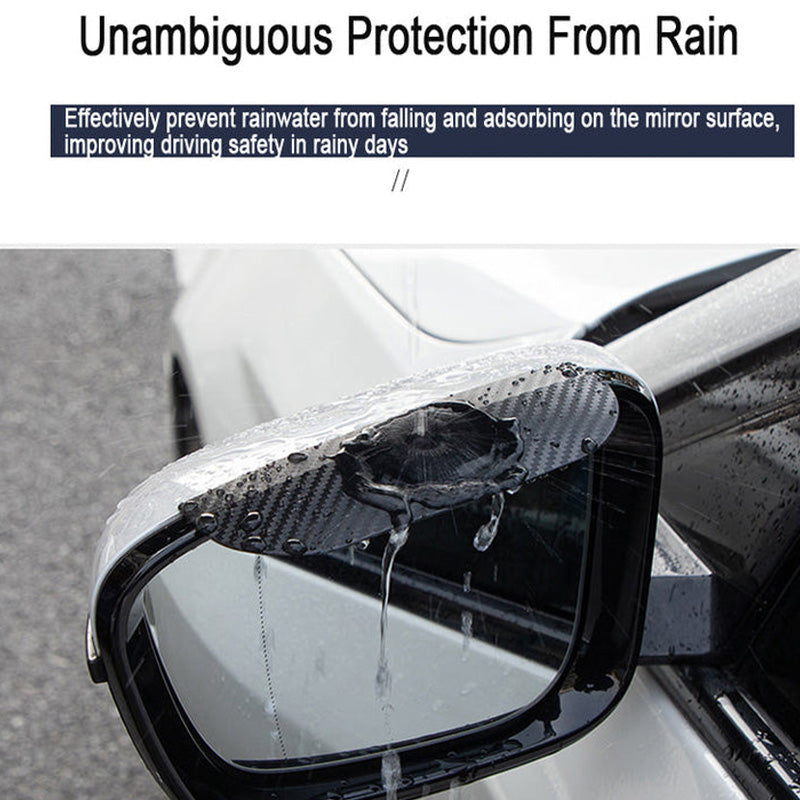 🚗 ¡COMPRA 1 LLEVA 2! ✨ Visera para Lluvia de Fibra de Carbono - Diseño Ultraligero y Resistente con Soporte Universal para Autos/Motos 🌧️🔧