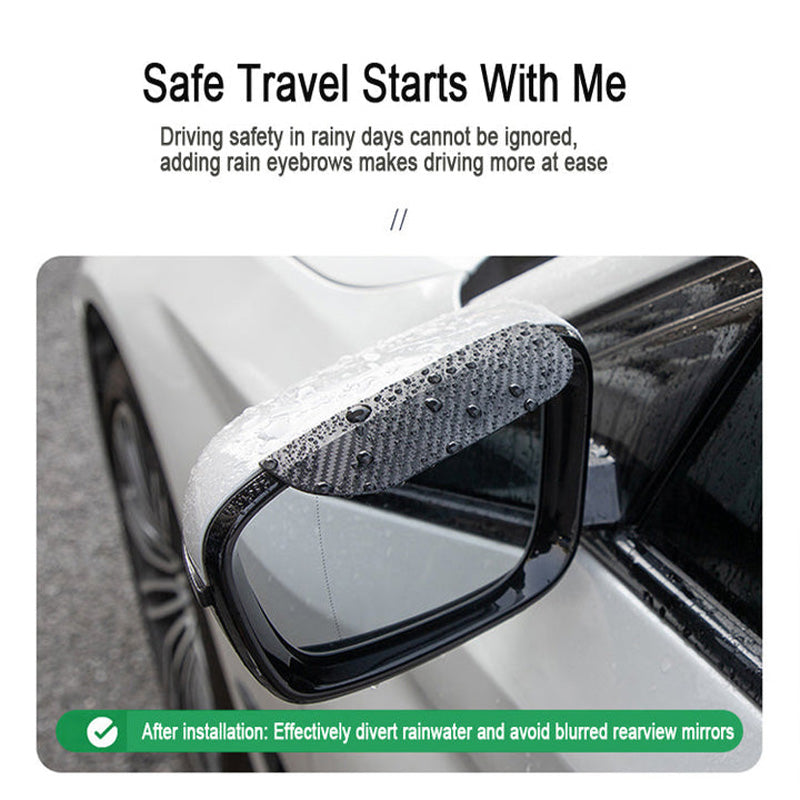 🚗 ¡COMPRA 1 LLEVA 2! ✨ Visera para Lluvia de Fibra de Carbono - Diseño Ultraligero y Resistente con Soporte Universal para Autos/Motos 🌧️🔧