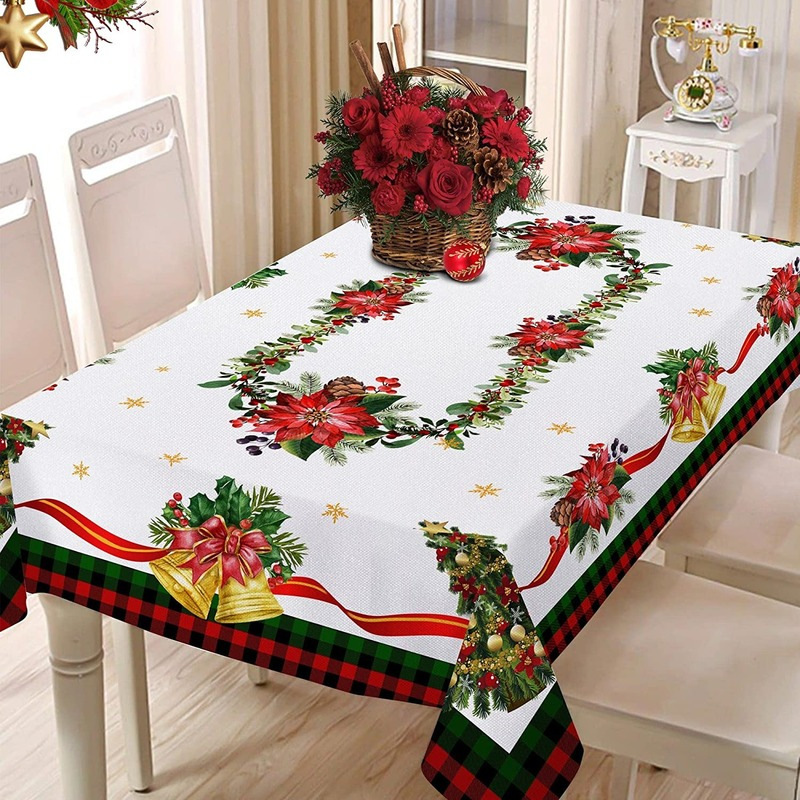 Mantel de Navidad rectangular impermeable