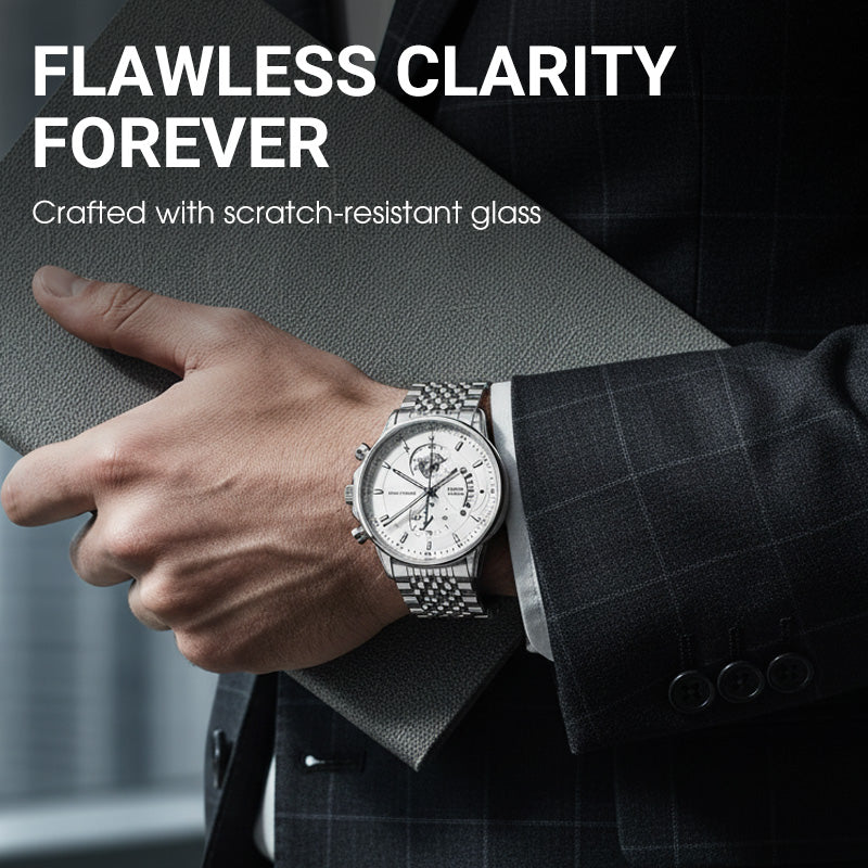Reloj de Cuarzo Luminoso e Impermeable para Hombre