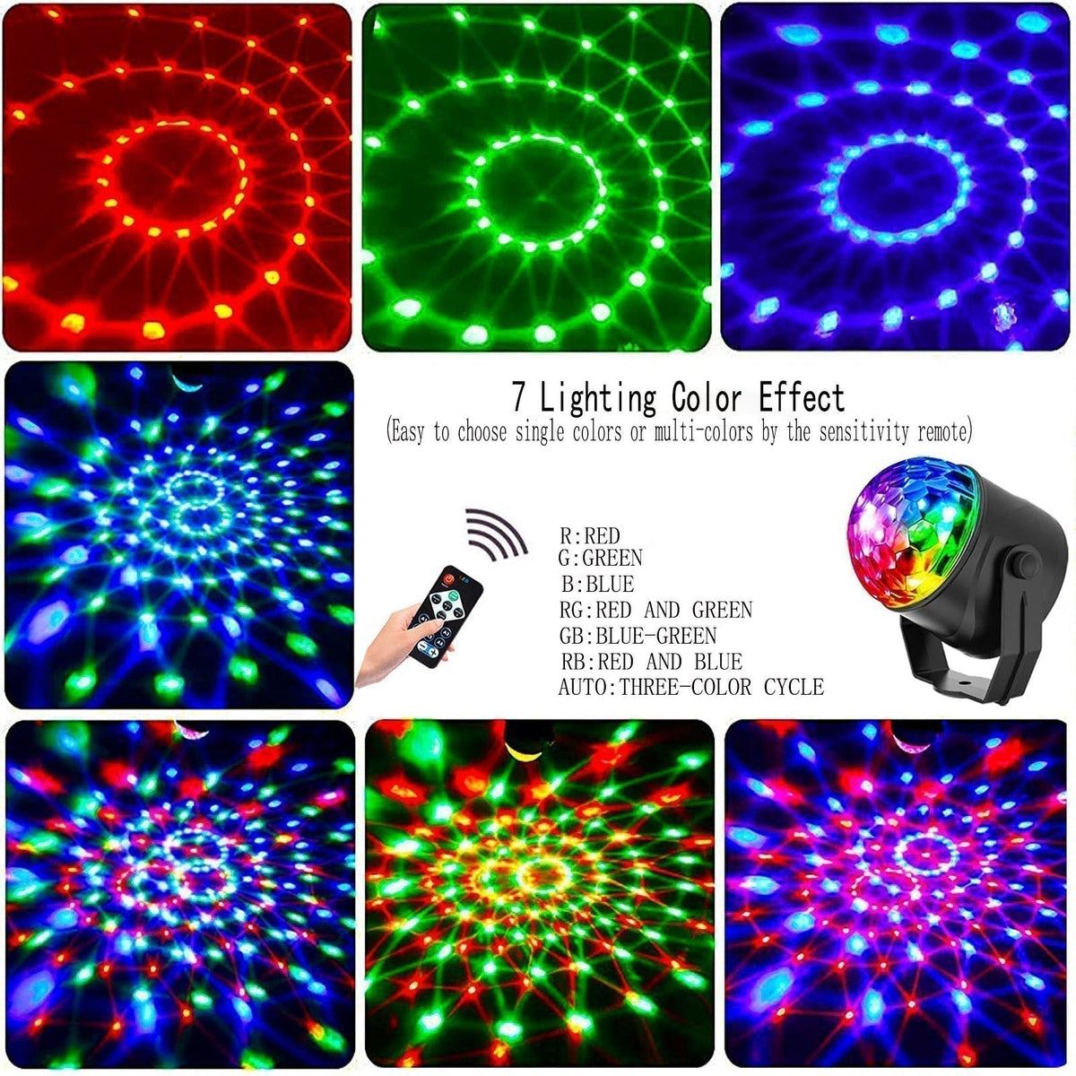 🔥Ofertas en promoción-Bola de discoteca Colorida Bola mágica giratoria luminosa