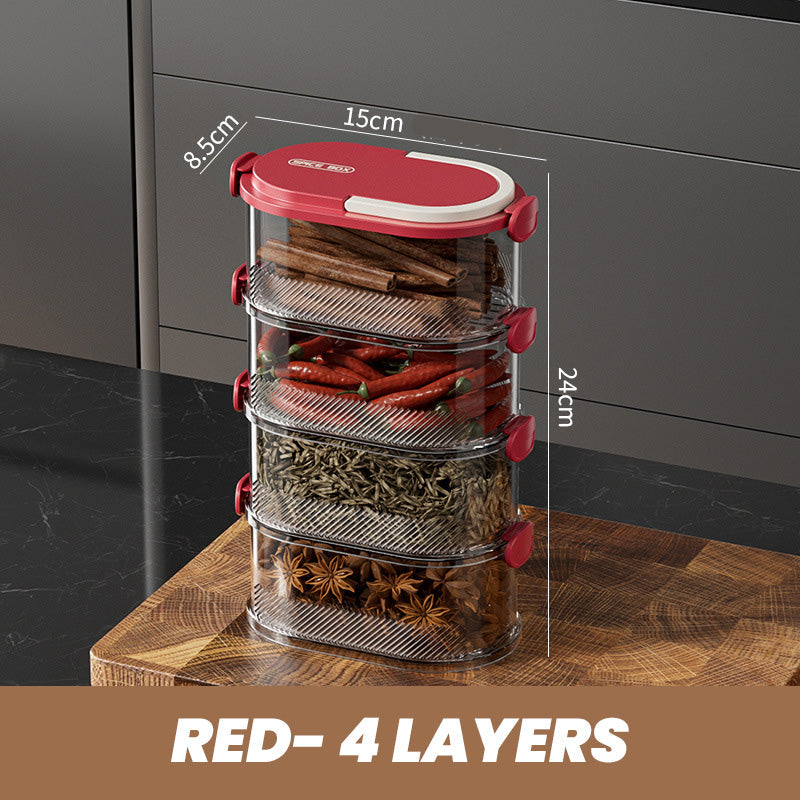 🔥🧂 Organizador de Especias Sellado Multicapa — ¡Oferta Especial por Tiempo Limitado! ⏰