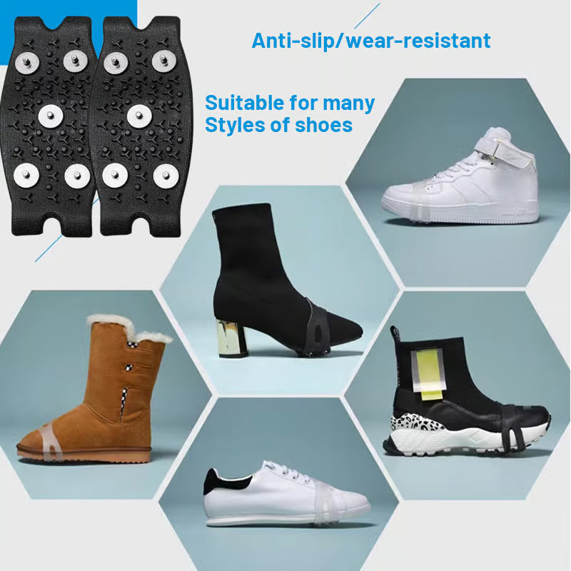 ⏰¡Compra 1 y llévate 1 gratis!💥 Cubrezapatos antideslizantes de 5 garras para exteriores