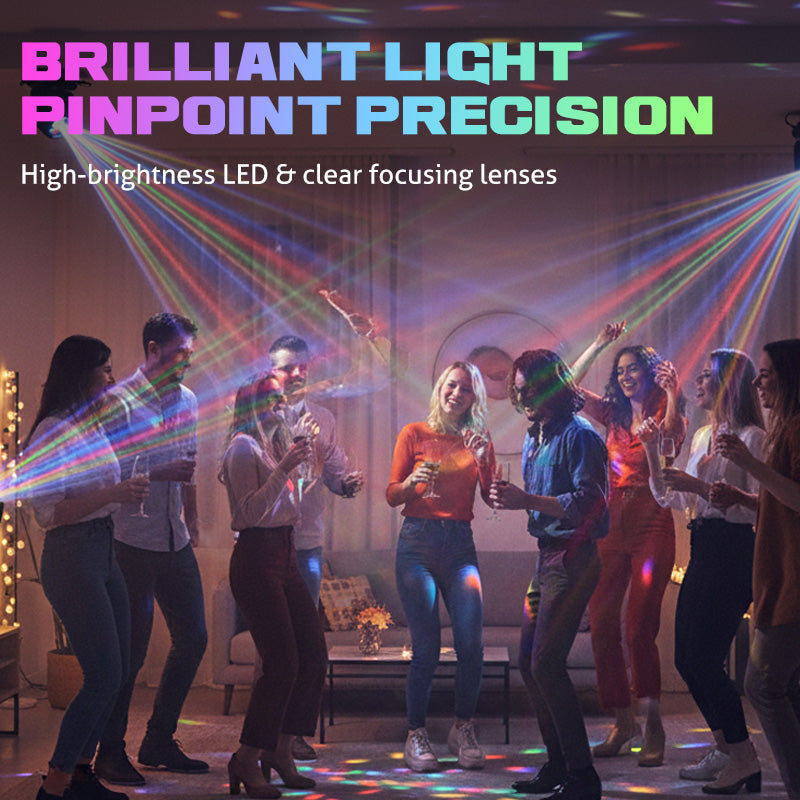 💡 Luz Ambiental LED con Efecto Multihaz – Colores Dinámicos, Control Remoto e Instalación Fácil para Hogar y Fiestas 🎉✨