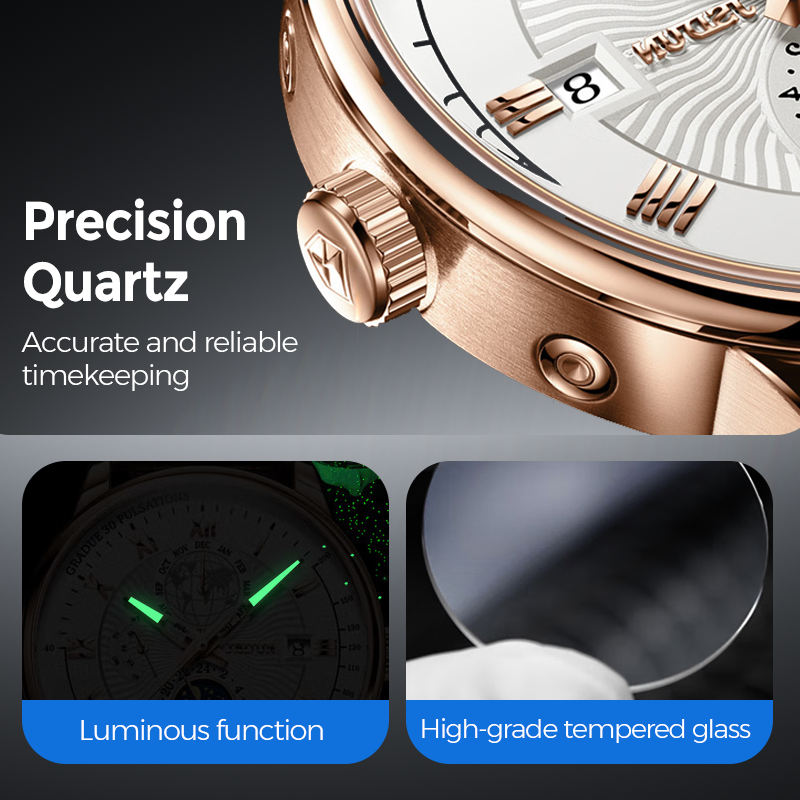 Reloj de Cuarzo Clásico y Elegante para Hombre