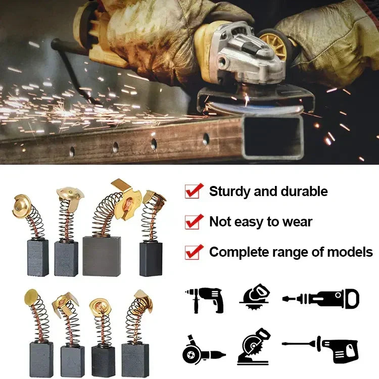 ⚙️🔧 Juego de Escobillas de Carbón para Herramientas Eléctricas – Compatibles y Duraderas | ¡Compra Más y Ahorra Más! 💥💰
