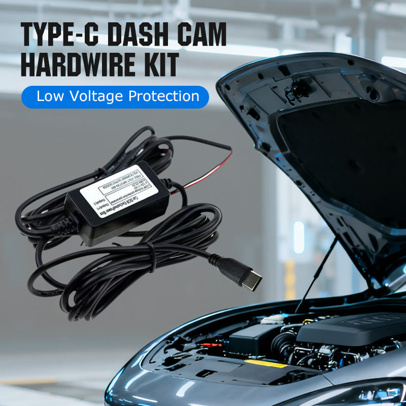 Kit de Cableado Duro para Cámara de Auto Type-C con Protección contra Bajo Voltaje