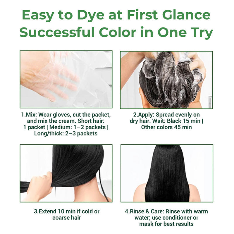 🔥Ofertas en promoción | Tinte para el cabello 2 en 1 sin esfuerzo