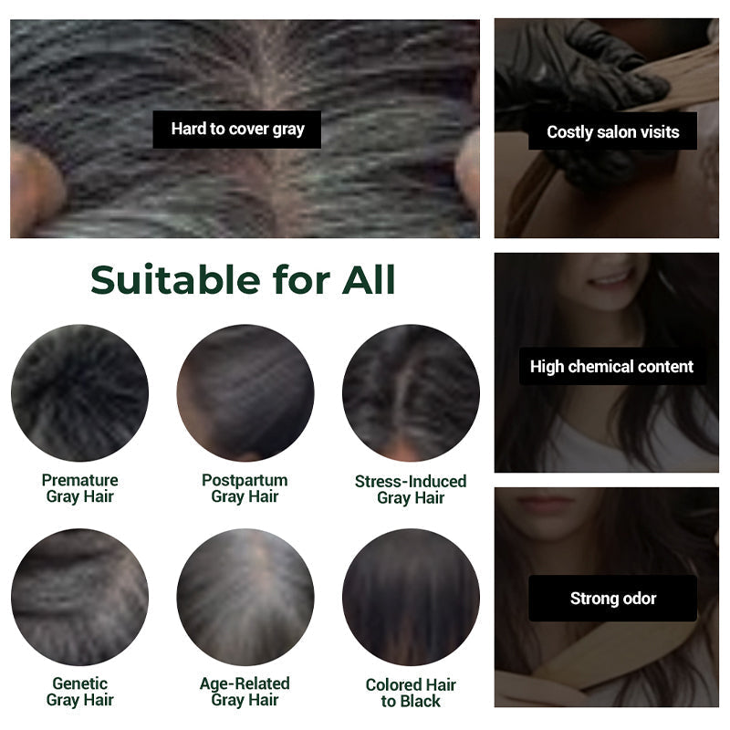 🔥Ofertas en promoción | Tinte para el cabello 2 en 1 sin esfuerzo