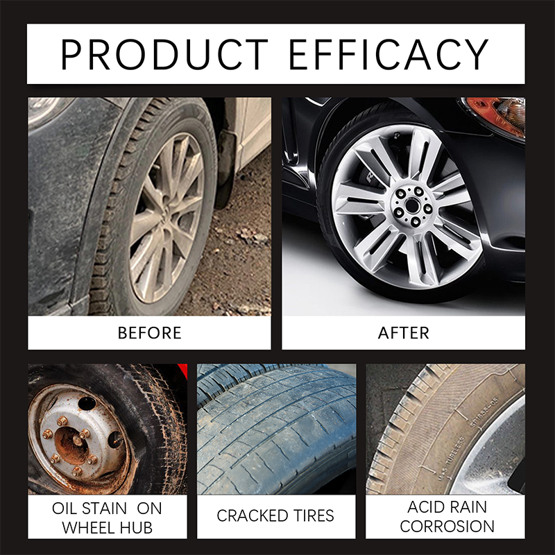 🔥 ¡OFERTA RELÁMPAGO 50% DE DESCUENTO! ✨ Cera Inteligente para Neumáticos – Restaura el Brillos Negro, Bloquea UV y Repele la Suciedad 🚗