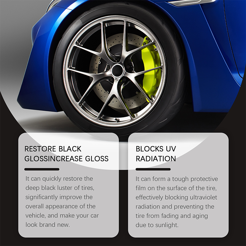 🔥 ¡OFERTA RELÁMPAGO 50% DE DESCUENTO! ✨ Cera Inteligente para Neumáticos – Restaura el Brillos Negro, Bloquea UV y Repele la Suciedad 🚗