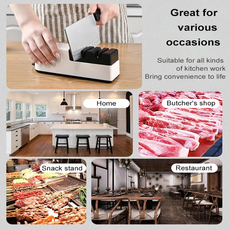 🔪  Afilador Eléctrico Profesional – Afilado Rápido y Preciso, Guía Multiángulo para Cuchillos de Cocina y Exteriores ✨📦
