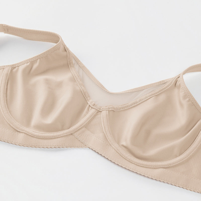 🌸✨ ¡OFERTA 50% OFF! Sujetador Elegante con Aros y Malla Transparente – Sujeción y Comodidad