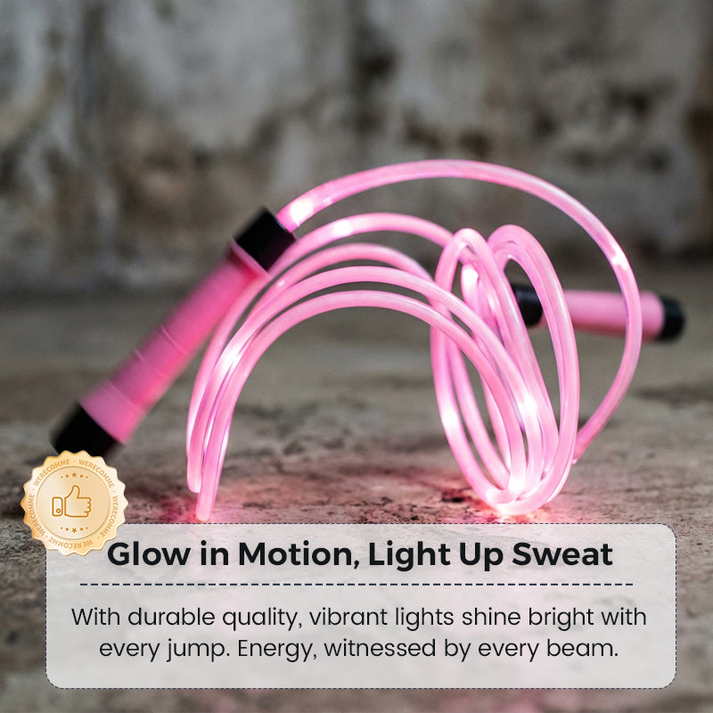 🏃‍♀️🌈 Cuerda de Saltar con Luz LED – Ejercicio Divertido para Niños y Niñas