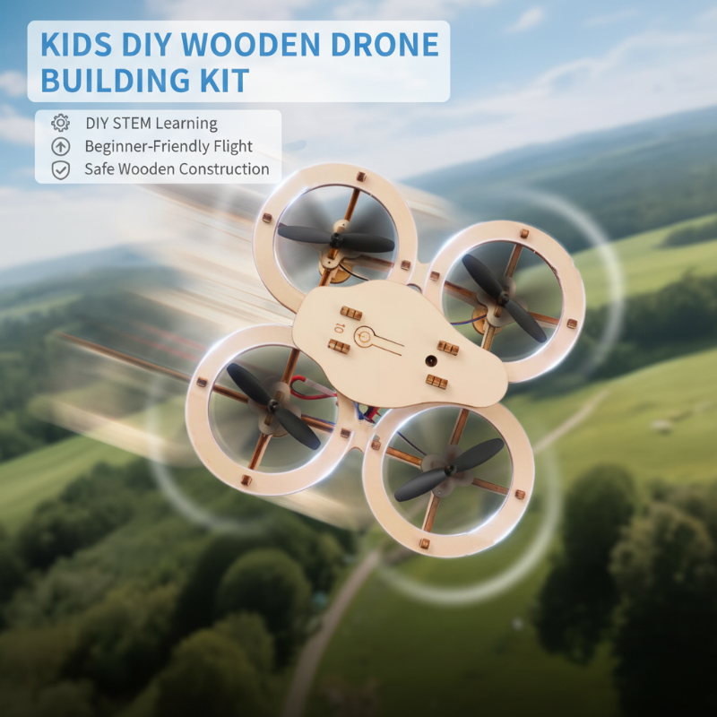 ✈️ Kit de montaje de dron de madera para niños 🎁