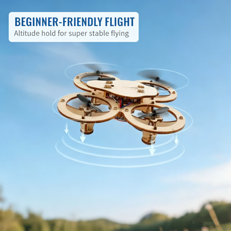 ✈️ Kit de montaje de dron de madera para niños 🎁