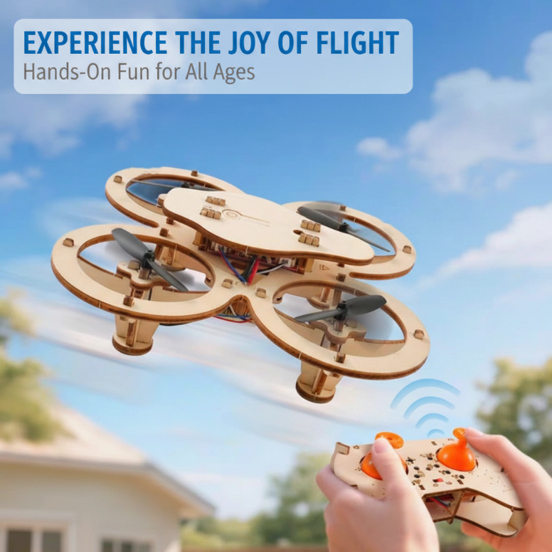 ✈️ Kit de montaje de dron de madera para niños 🎁